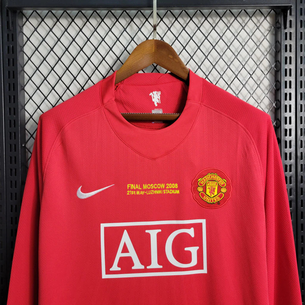 Man United 07/08 Home Shirt Football Jersey | Retrokick