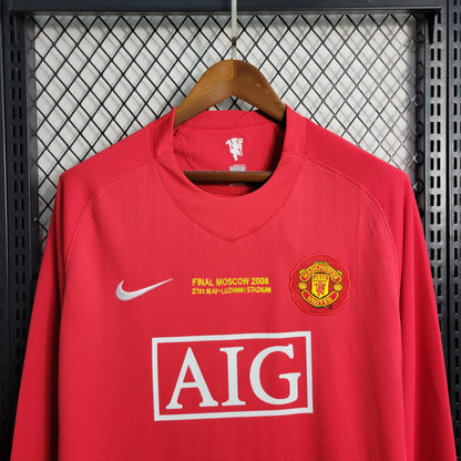 Man United 07/08 Home Shirt Football Jersey | Retrokick
