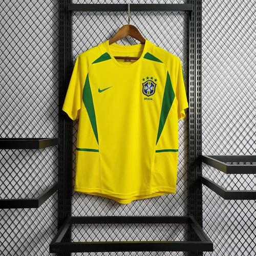 Brazil 2002 Home Shirt Football Jersey | Retrokick