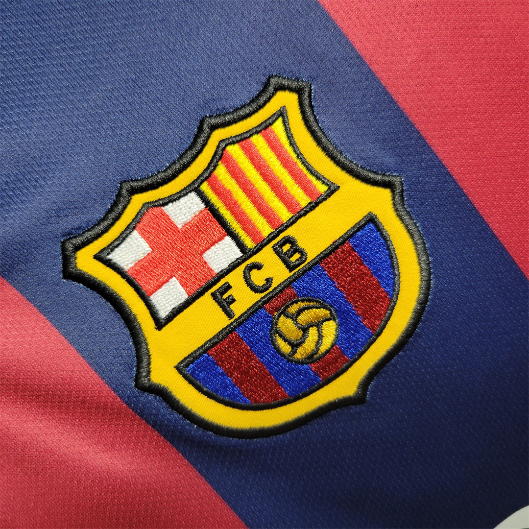 FC Barcelona 14/15 Home Shirt Kids Football Jersey Kids | Retrokick