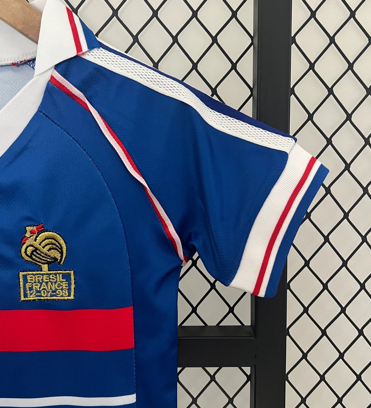 France 1998 Home Shirt Kids Football Jersey Kids | Retrokick