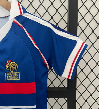 France 1998 Home Shirt Kids Football Jersey Kids | Retrokick