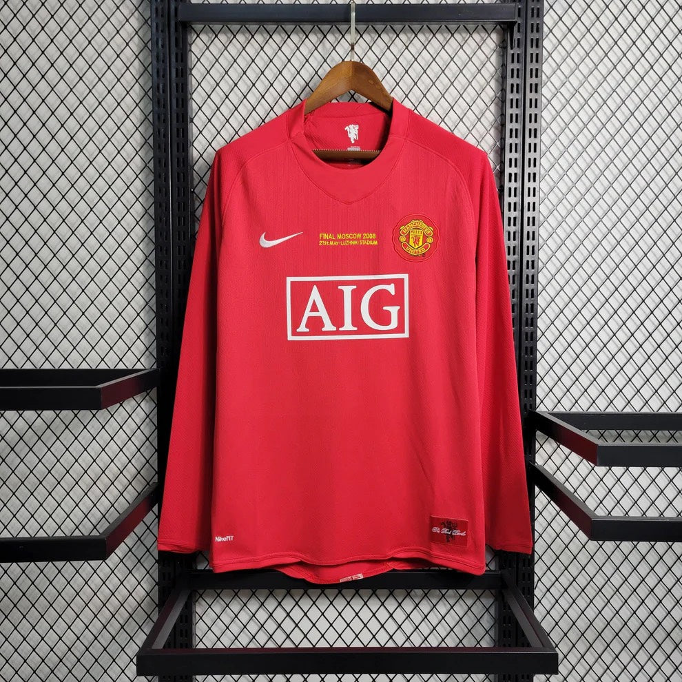 Man United 07/08 Home Shirt Football Jersey | Retrokick
