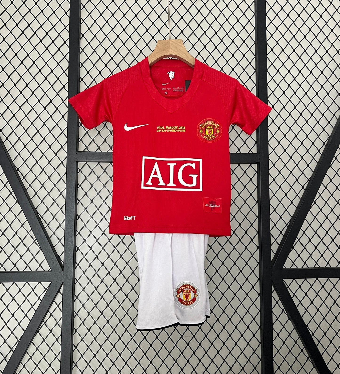 Man United 07/08 Home Shirt Kids Football Jersey Kids | Retrokick