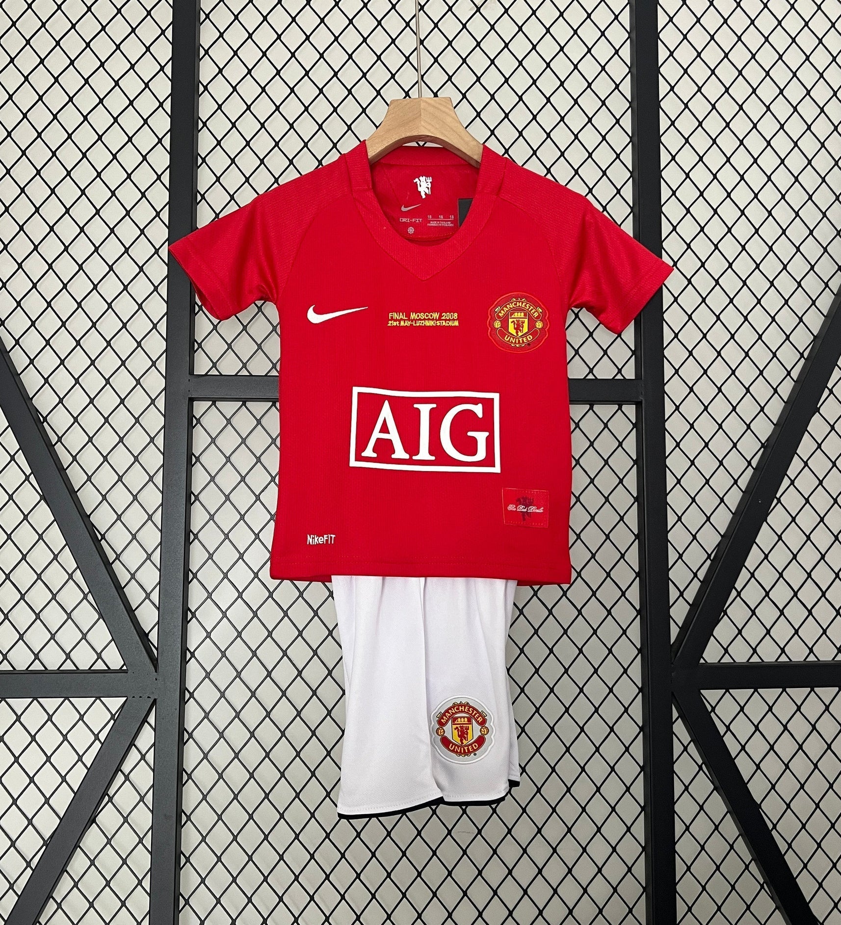Man United 07/08 Home Shirt Kids Football Jersey Kids | Retrokick