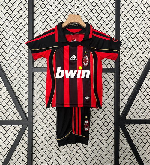 AC Milan 06/07 Home Shirt Kids Football Jersey Kids | Retrokick