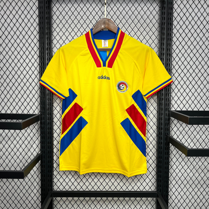 Romania 1994 Home Shirt Football Jersey | Retrokick
