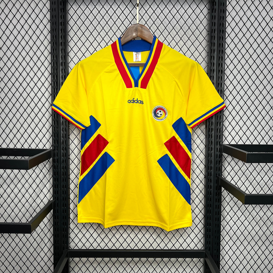 Romania 1994 Home Shirt Football Jersey | Retrokick