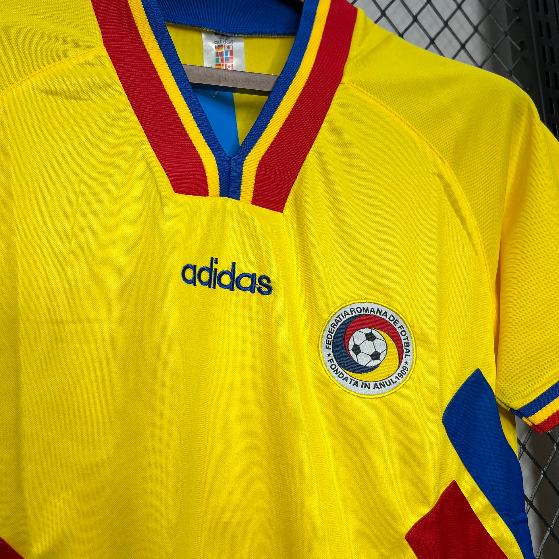 Romania 1994 Home Shirt Football Jersey | Retrokick