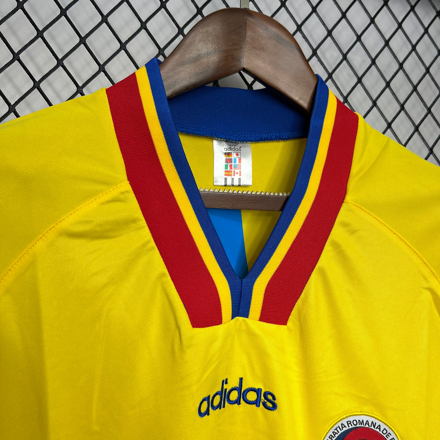 Romania 1994 Home Shirt Football Jersey | Retrokick