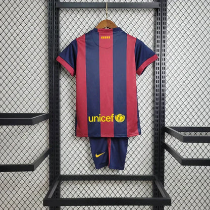 FC Barcelona 14/15 Home Shirt Kids Football Jersey Kids | Retrokick
