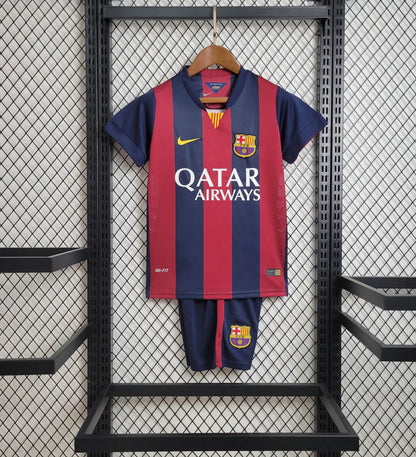 FC Barcelona 14/15 Home Shirt Kids Football Jersey Kids | Retrokick