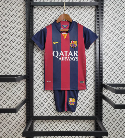 FC Barcelona 14/15 Home Shirt Kids Football Jersey Kids | Retrokick