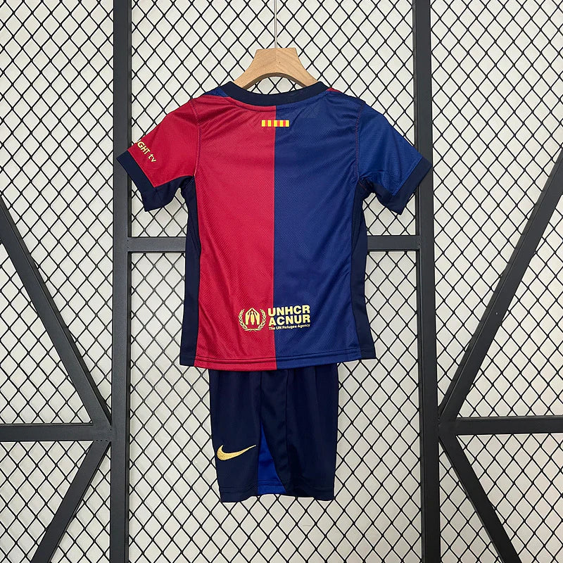 FC Barcelona 24/25 Home Shirt Kids Football Jersey Kids | Retrokick