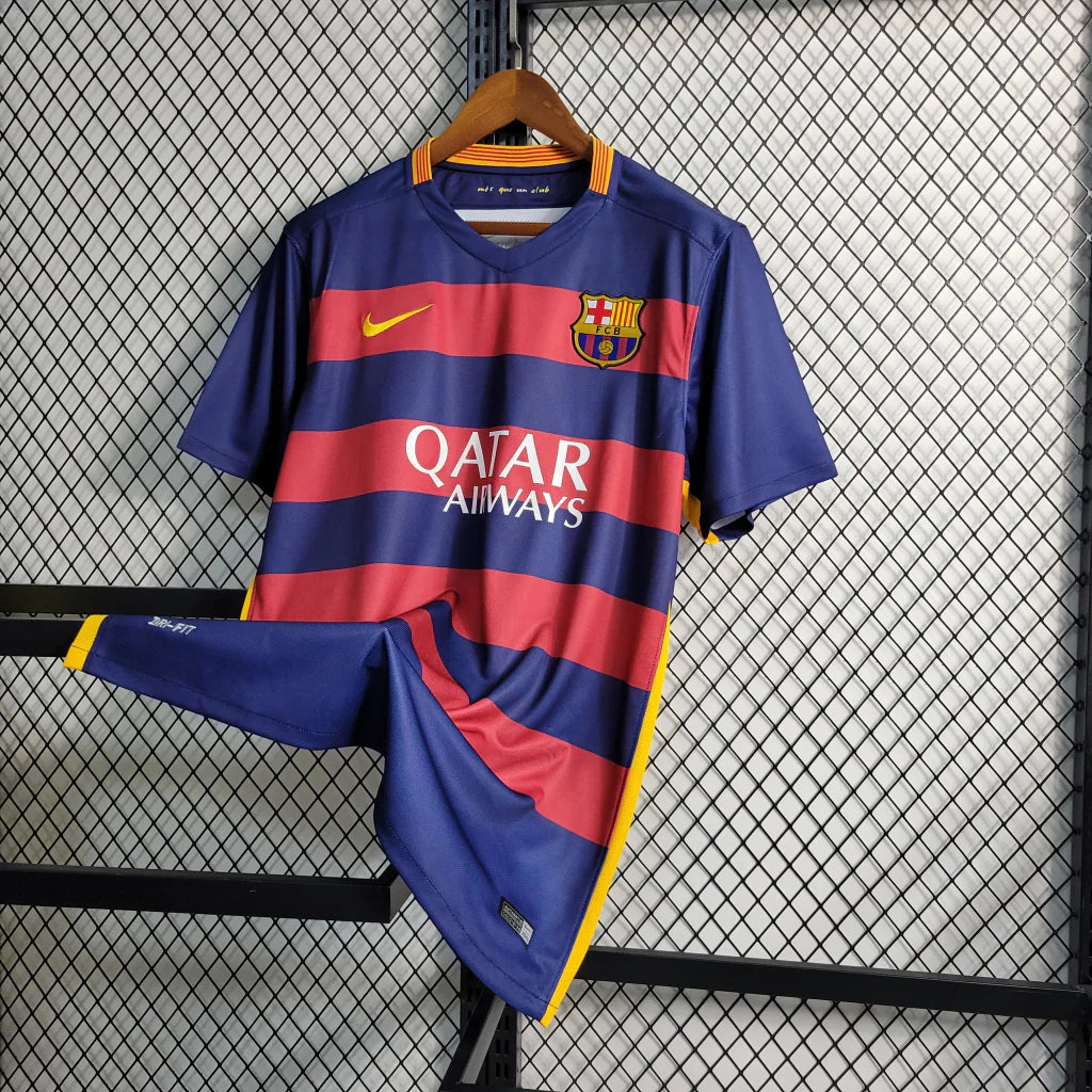 FC Barcelona 15/16 Home Shirt Football Jersey | Retrokick